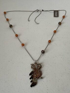 Chico's Owl Pendant Necklace